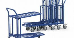 Produktbild von XTrolley Stangentransportwagen – Set Aus 2 Wagen, Je 150 Kg Tragkraft – Ideal Für Rohre, Profile & Langmaterial – Mit Lenkrollen, Pulverbeschichtet – Ergonomisch & Kippsicher