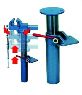 Autom.Höhenverstellgerät für Scheidt-Parallelschraubstock 135 mm Backenbreite