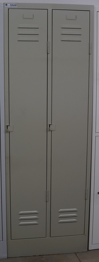 Stahlblech-Garderobenschrank mit 2 Abteile