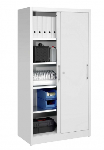 Universal-Schiebetürenschrank 1965x1000x420 mm, 4 Fachböden