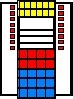 Kleinteile-Materialschrank SK 4-6 mit Tür und 48 Kästen MK
