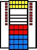 Kleinteile-Materialschrank SK 4-6 mit Tür und 48 Kästen MK