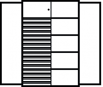 Kombi-Flügeltürenschrank 1950x1200x500 mm mit 4 Böden, 16 Schubladen, 1 Schließfach