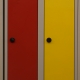 Stahlblech-Garderobenschrank mit 2 Abteilen