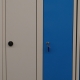 Stahlblech-Garderobenschrank mit 2 Abteilen