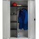 Stahlblech-Flügeltürenschrank,950 mm breit,500 mm tief,1 Kleiderstange und 3 Böden