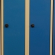 Stahlblech-Garderobenschrank mit 2 Abteilen