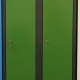Stahlblech-Garderobenschrank mit 2 Abteilen