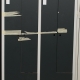 Raumspar-Garderobenschrank Z-Form mit 4 Abteilen