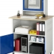 PC-Schrank fahrbar, Arbeitsplatte Buche