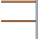 Palettenregal-Anbaufeld 3 Paletten nebeneinander je max. 2400 kg