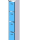 Fächerschrank / Schließfachschrank mit 4 Türen