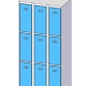 Fächerschrank / Schließfachschrank mit 3 x 3 Türen