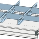 Trennwandset 9 Fächer 150 mm Schublade