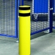 Schutzecke Rundrohr Pulverbeschichtung gelb/schwarz, 1600 mm, 273 mm Durchmesser